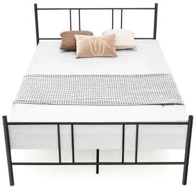 Full/Queen Size Platform Bed Frame with High Headboard