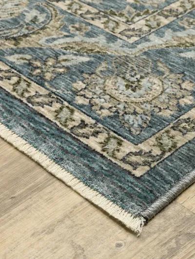 Aberdeen 2'3" x 7'6" Blue Rug