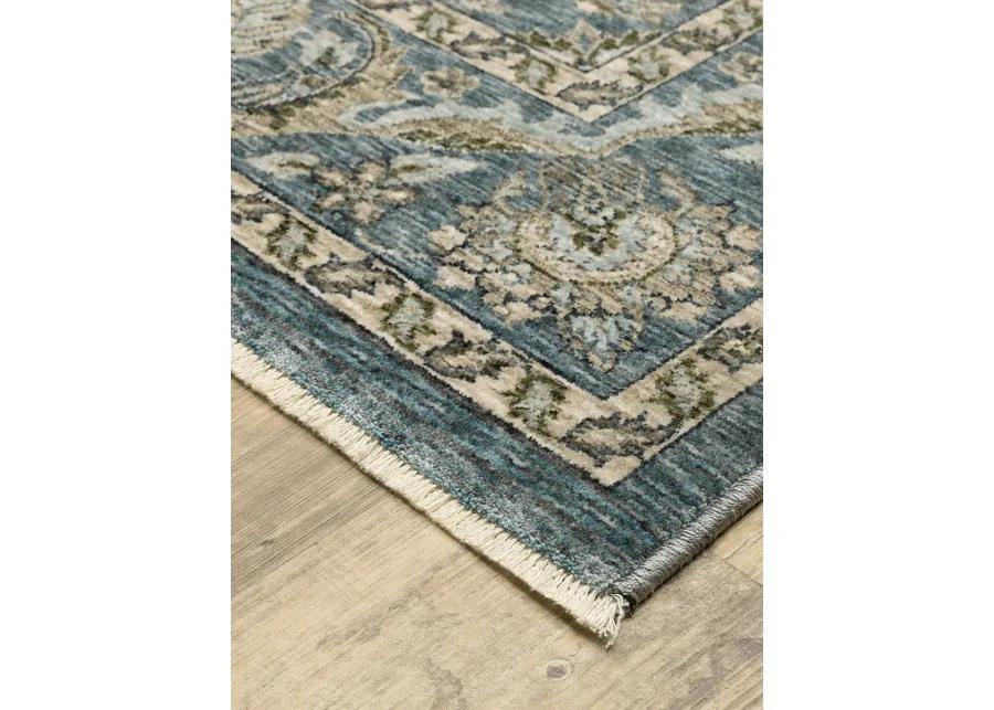 Aberdeen 2'3" x 7'6" Blue Rug