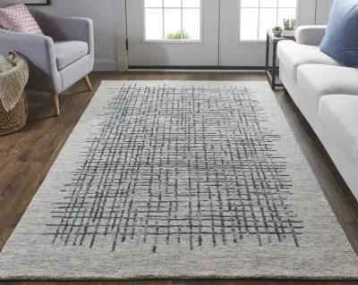 Maddox 8630F Gray/Black/Tan 8' x 10' Rug