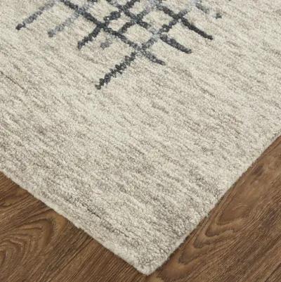 Maddox 8630F Gray/Black/Tan 8' x 10' Rug