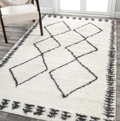 Calvia Moroccan Diamond Shag Area Rug