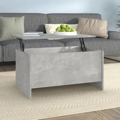 Coffee Table Concrete Gray 31.5"x21.9"x16.3" Engineered Wood