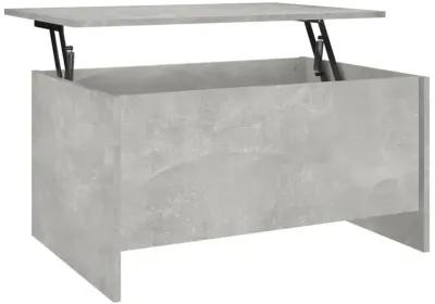 Coffee Table Concrete Gray 31.5"x21.9"x16.3" Engineered Wood