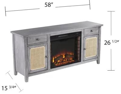 Raegan  Fireplace  Console