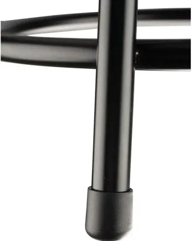 NPS® 24"Heavy Duty Steel Stool With Backrest, Black