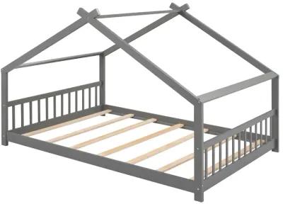 Merax Full Size House Bed Wood Bed