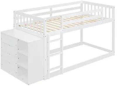 Merax Modern Bunk Bed with 4 Drawers