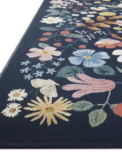 Perennial PRN-02 Black 2''5" x 7''8" Rug by Rifle Paper Co.