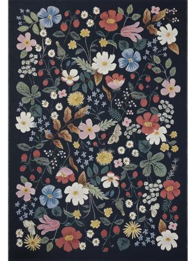 Perennial PRN-02 Black 2''5" x 7''8" Rug by Rifle Paper Co.