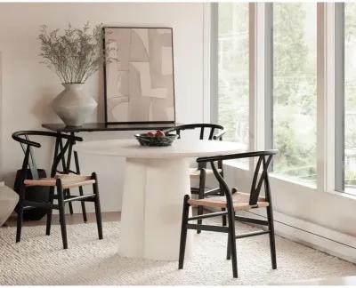 Moe's Home Collection Ventana Dining Chair Black And Natural-Set Of Two