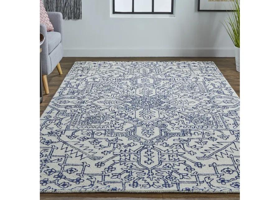 Belfort 8778F Ivory/Blue 2' x 3' Rug