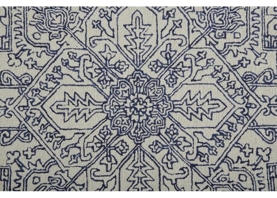 Belfort 8778F Ivory/Blue 2' x 3' Rug