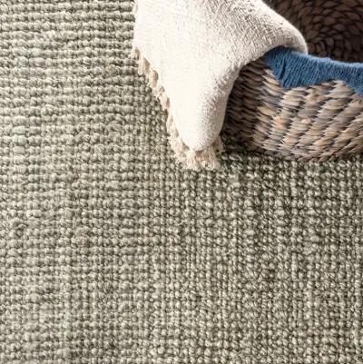 Pata Hand Woven Chunky Jute Natural 2 ft. x 10 ft. Runner Rug