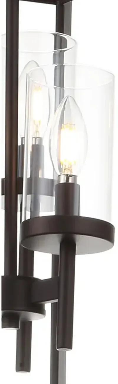 Anna 12" 3-light Metal/Glass LED Pendant, Oil Rubbed Bronze