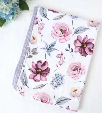 Honey Lemonade - Premium Baby & Toddler Minky Blanket (Vintage Floral)