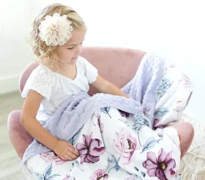 Honey Lemonade - Premium Baby & Toddler Minky Blanket (Vintage Floral)