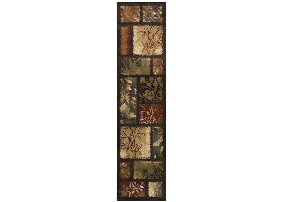 Hudson 1'10" x 7'6" Brown Rug