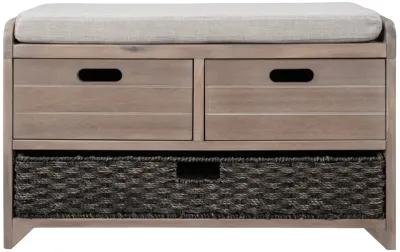 Merax Storage Bench with Removable Basket and 2 Drawers