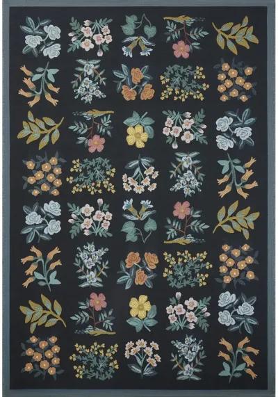 Perennial PRN-03 Black 7''10" x 11''2" Rug by Rifle Paper Co.