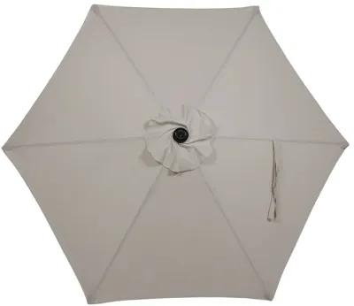 Sunnydaze 7.5 ft Aluminum Patio Umbrella with Tilt and Crank