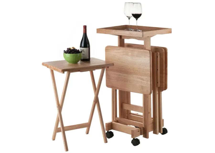 Isabelle 6-Pc Snack Table Set, Natural