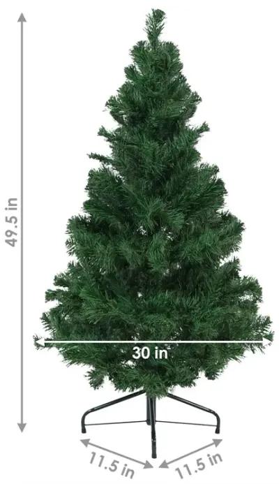 Sunnydaze Canadian Pine Indoor Artificial Christmas Tree - 4 ft