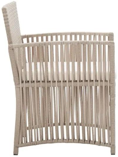 vidaXL Patio Armchairs with Cushions 2 pcs Beige Poly Rattan