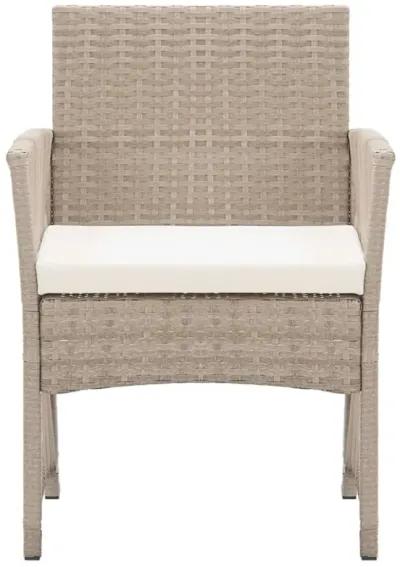 vidaXL Patio Armchairs with Cushions 2 pcs Beige Poly Rattan