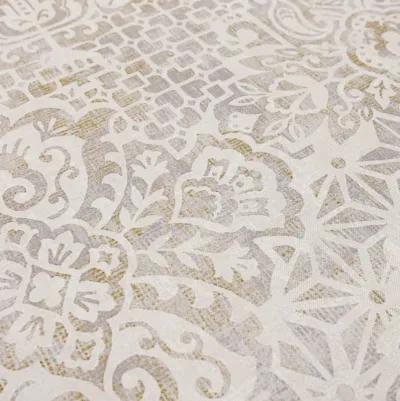 Damask Nouveau Tan  1' 8" x 3' 6" Door Mat