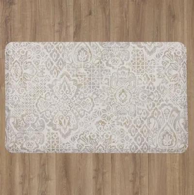 Damask Nouveau Tan  1' 8" x 3' 6" Door Mat