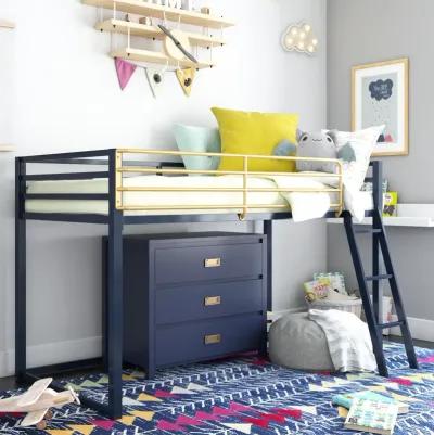 Monarch Hill Haven Twin Size Metal Junior Loft Bed