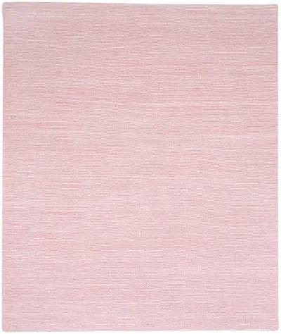 Lambs & Ivy Signature Pink/White 100% Cotton Marl Textured Knit Baby Blanket