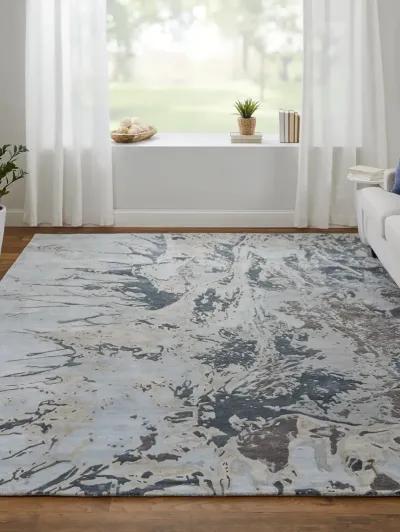 Zarah 8918F 2' x 3' Blue/Taupe/Green Rug