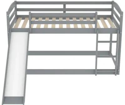 Merax Twin over Twin Bunk Bed with Convertible Slide and Ladder