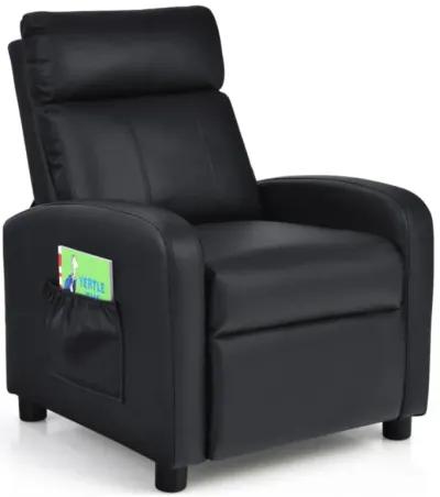 Hivvago Ergonomic PU Leather Kids Recliner Lounge Sofa for 3-12 Age Group