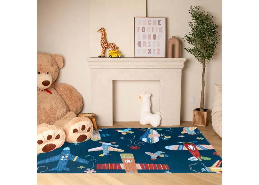 Soft Steps Playtime Kids Airplane Soft Playmat Cream  Indoor Soft Area Rug