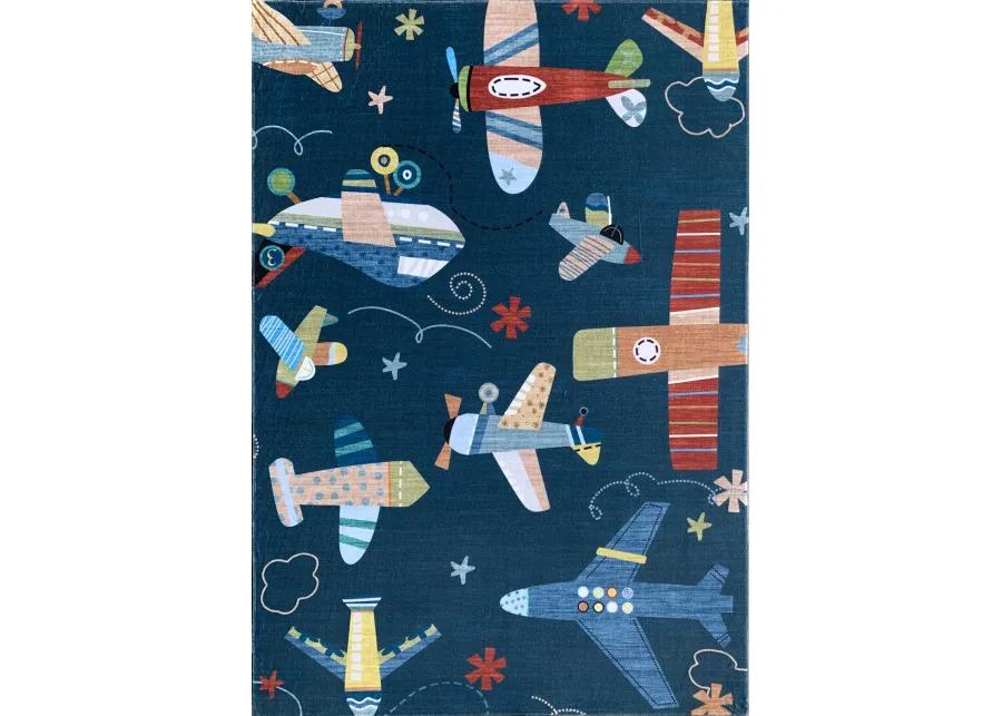 Soft Steps Playtime Kids Airplane Soft Playmat Cream  Indoor Soft Area Rug