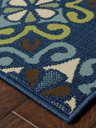 Caspian 2'5" x 4'5" Blue Rug