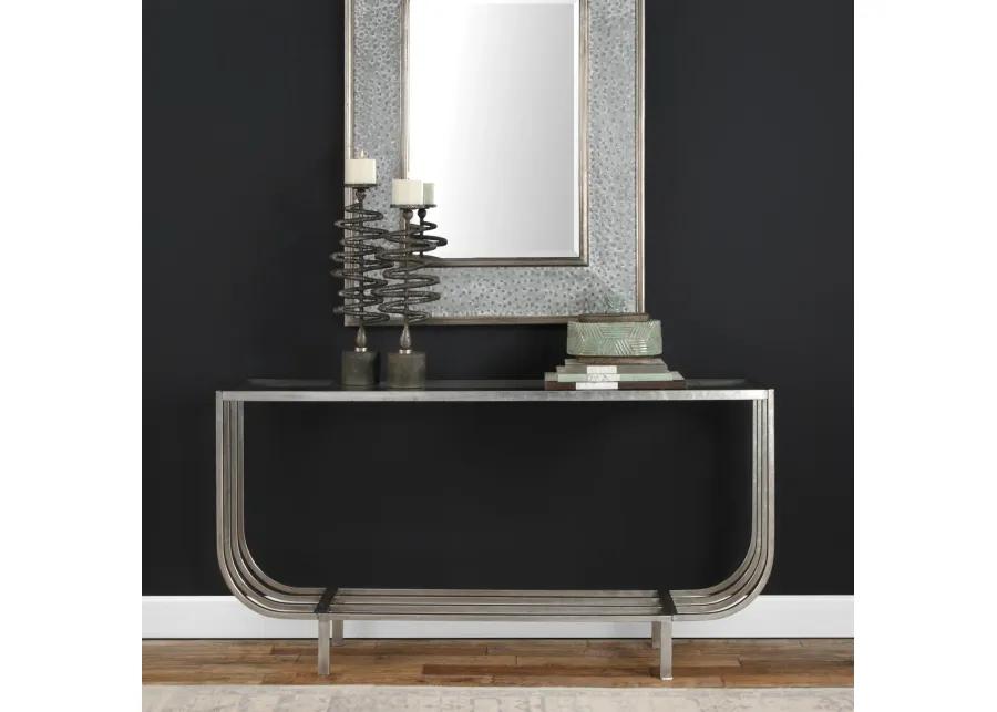 Arlice Bright Silver Console Table