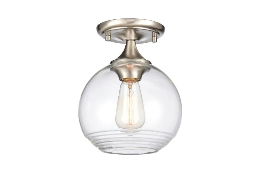 Angie Silver Semi Flush Mount