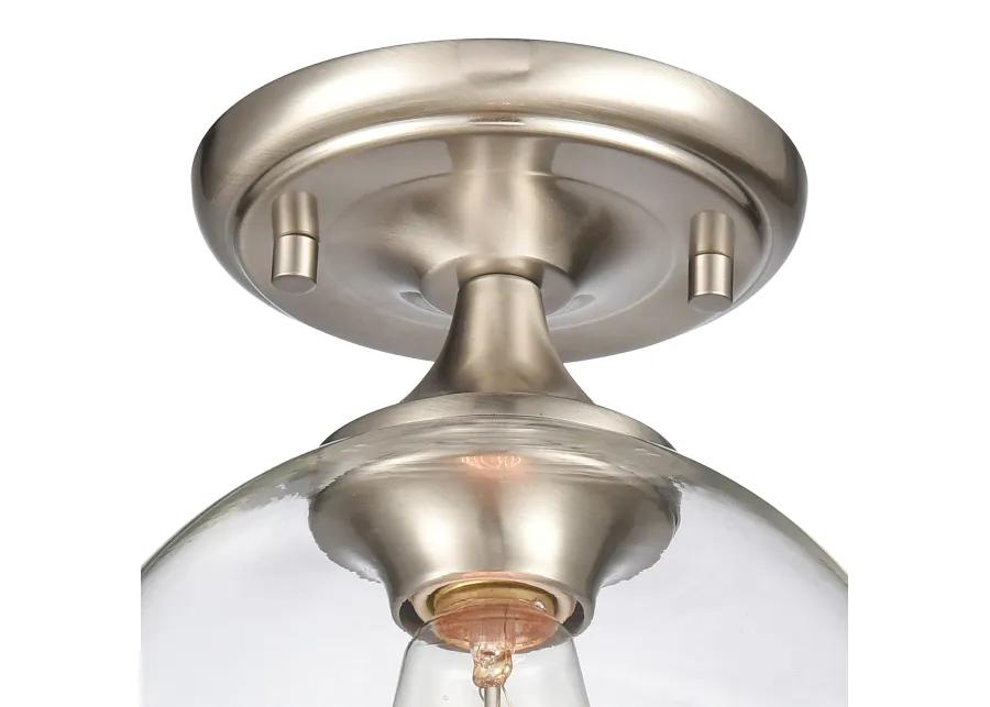 Angie Silver Semi Flush Mount