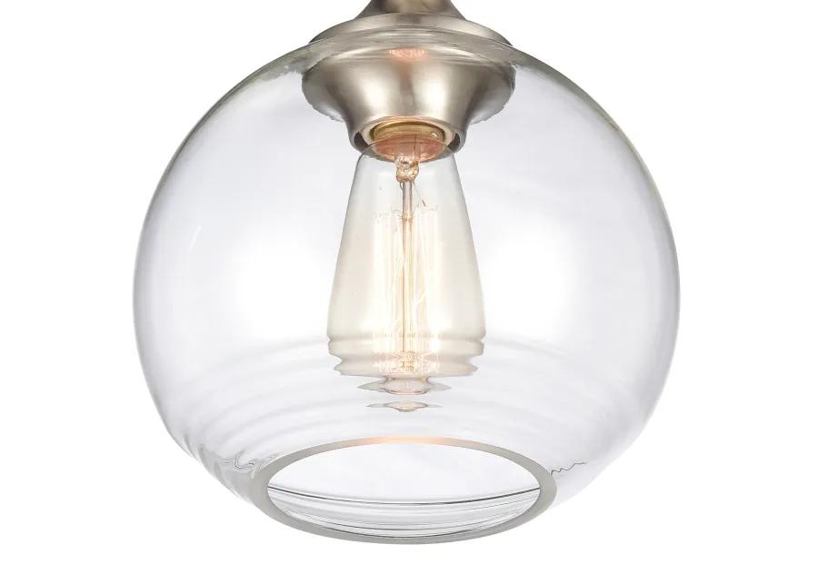 Angie Silver Semi Flush Mount