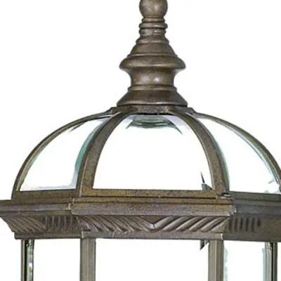 Homezia Antique Brown Cylindrical Lantern Wall Light