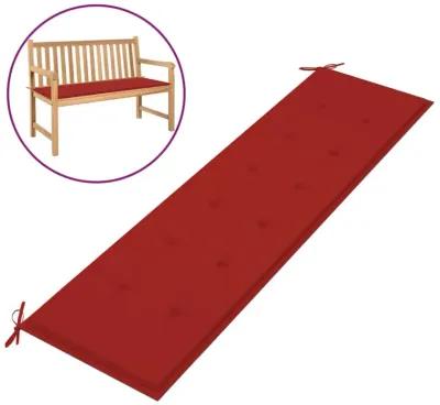 vidaXL Garden Bench Cushion Red 70.9"x19.7"x1.2"