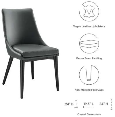 Viscount Dining Side Chair Vinyl Set of 2