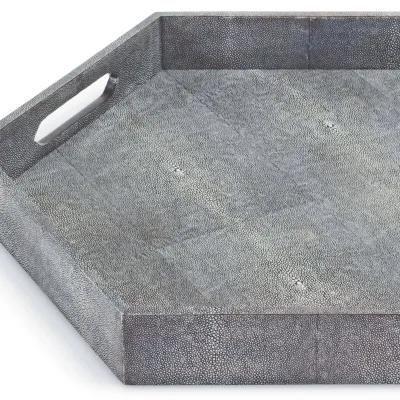 Shagreen Hex Tray