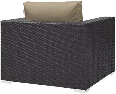 Convene Outdoor Patio Armchair - Espresso Mocha