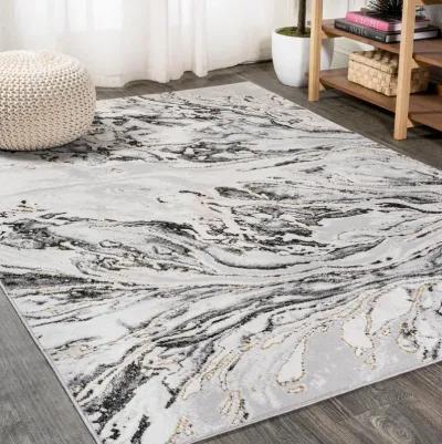 Swirl Marbled Abstract Area Rug