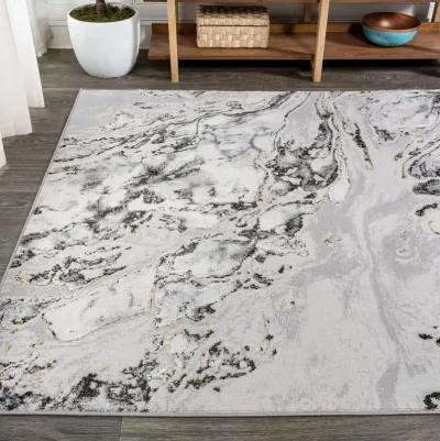 Swirl Marbled Abstract Area Rug